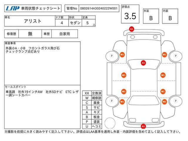 2001 Toyota Aristo JDM car for sale — photo 11 of 12