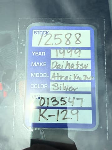 1999 Daihatsu Atrai JDM car for sale — photo 19 of 19