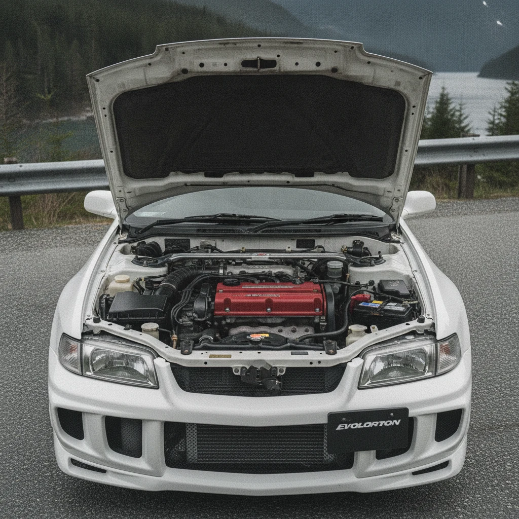 Evo IV-VI 4G63T engine bay