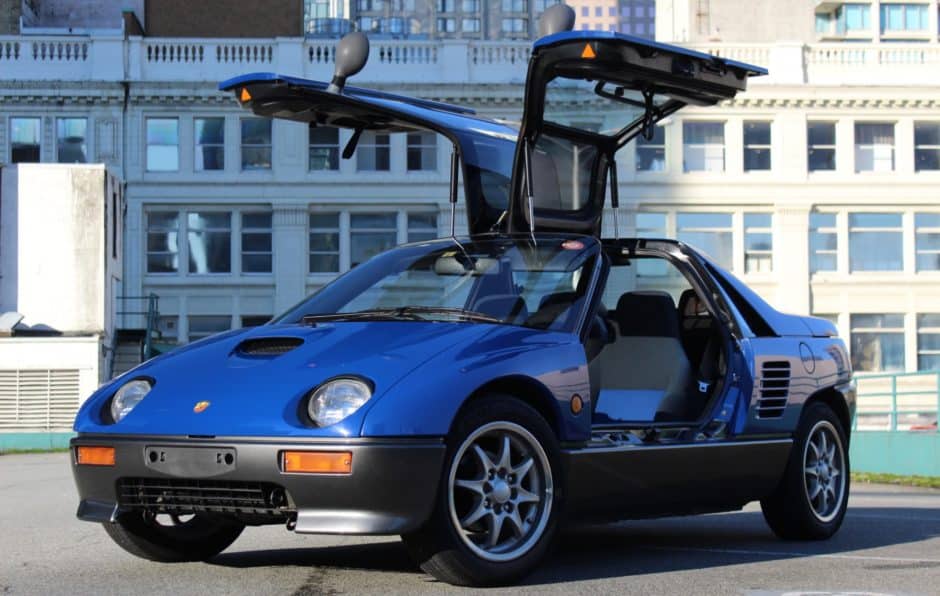 Blue Mazda Autozam AZ-1