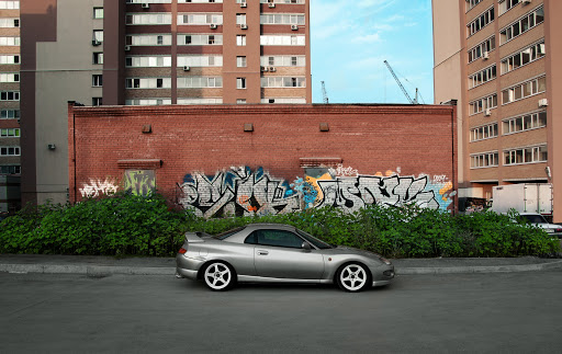 Grey Mitsubishi FTO