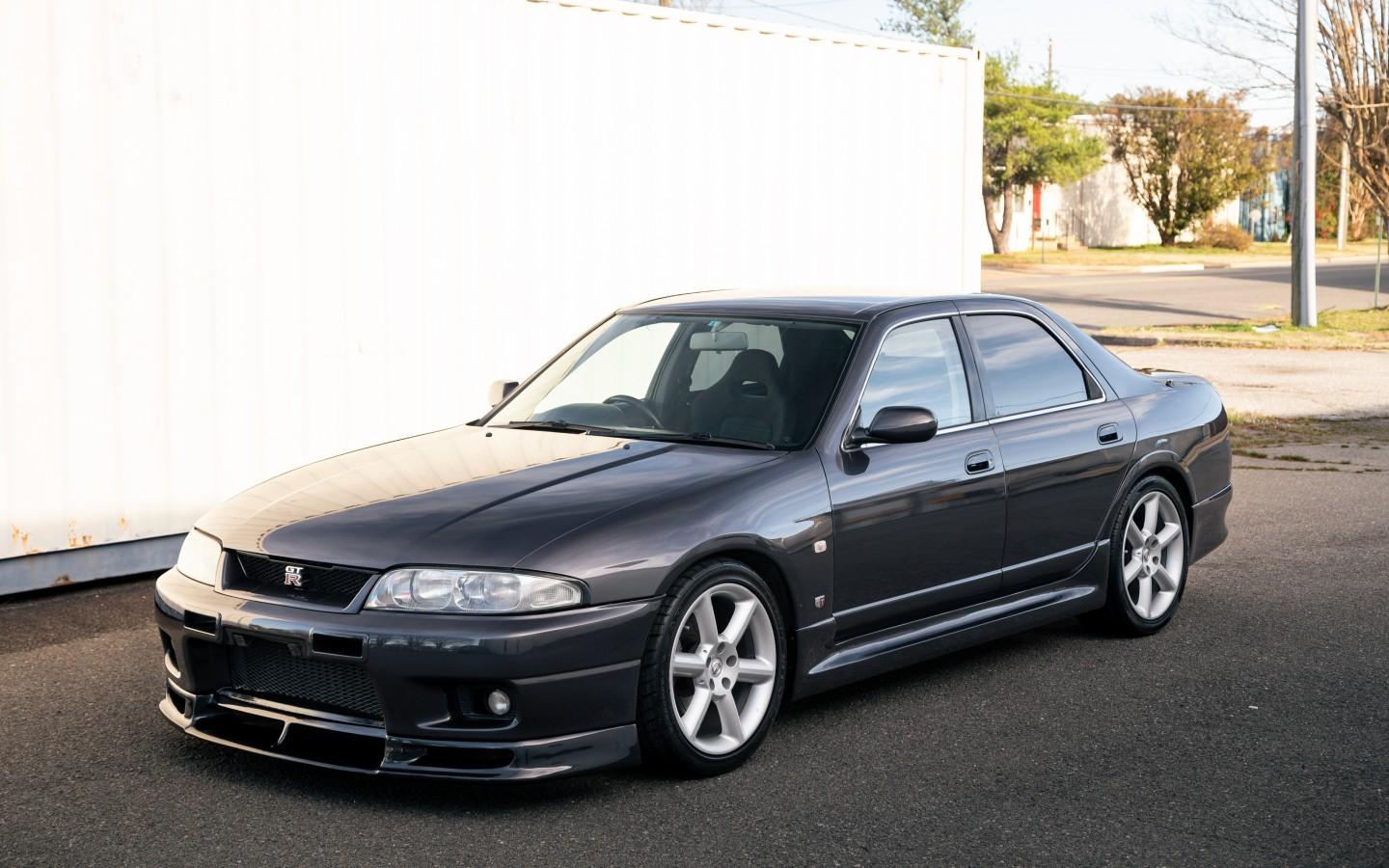 Black Nissan Skyline Sedan