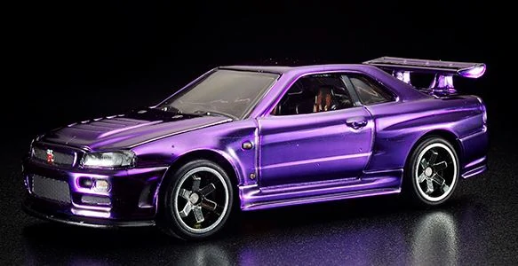 Purple Nissan Skyline Hot wheels