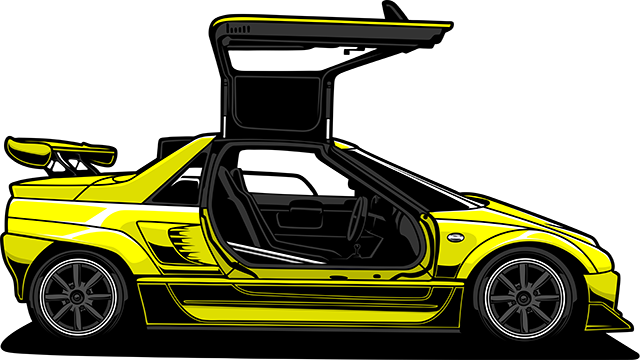 Yellow Mazda Autozam AZ-1