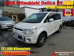 JDM 2008 Mitsubishi Delica D5 4WD w/Dual Sliding Door 132 km Stock in Canada for sale