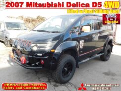 JDM 2007 Mitsubishi Delica D5 4WD Lifted w/Dual Sliding Door Canada Stock for sale