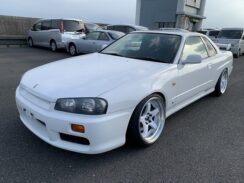 JDM 2000 Nissan Skyline R34 Coupe GT-V RB25de 5 Speed 2WD ER34 Cleave Racing Wheels for sale
