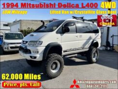 JDM 1994 Mitsubishi Delica L400 Turbo Diesel 4WD Lifted Van 62