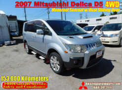 JDM 2007 Mitsubishi Delica D5 4WD w/Dual Sliding Door 153 km Stock in Canada for sale